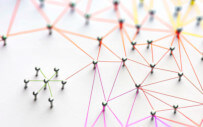 Threads connected by thumb tags