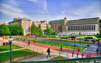 A college campus.